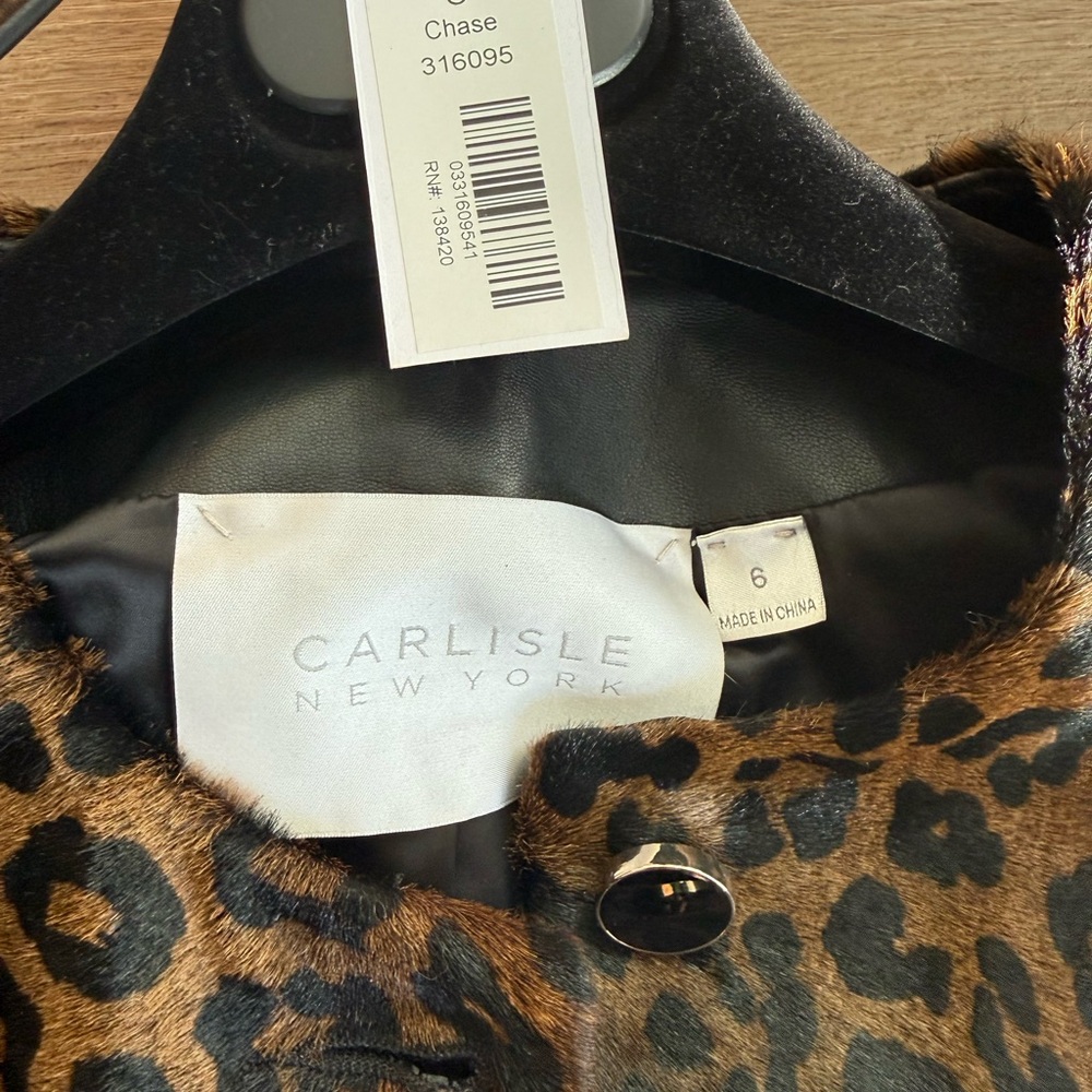 Chaser Brown Leopard Print Trench Coat - Picture 7 of 12